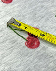 (FRENCH TERRY) RED CHERRIES ON HEATHER GRAY (1)