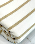(BABY RIB) VINTAGE GOLD STRIPES ON OFF WHITE