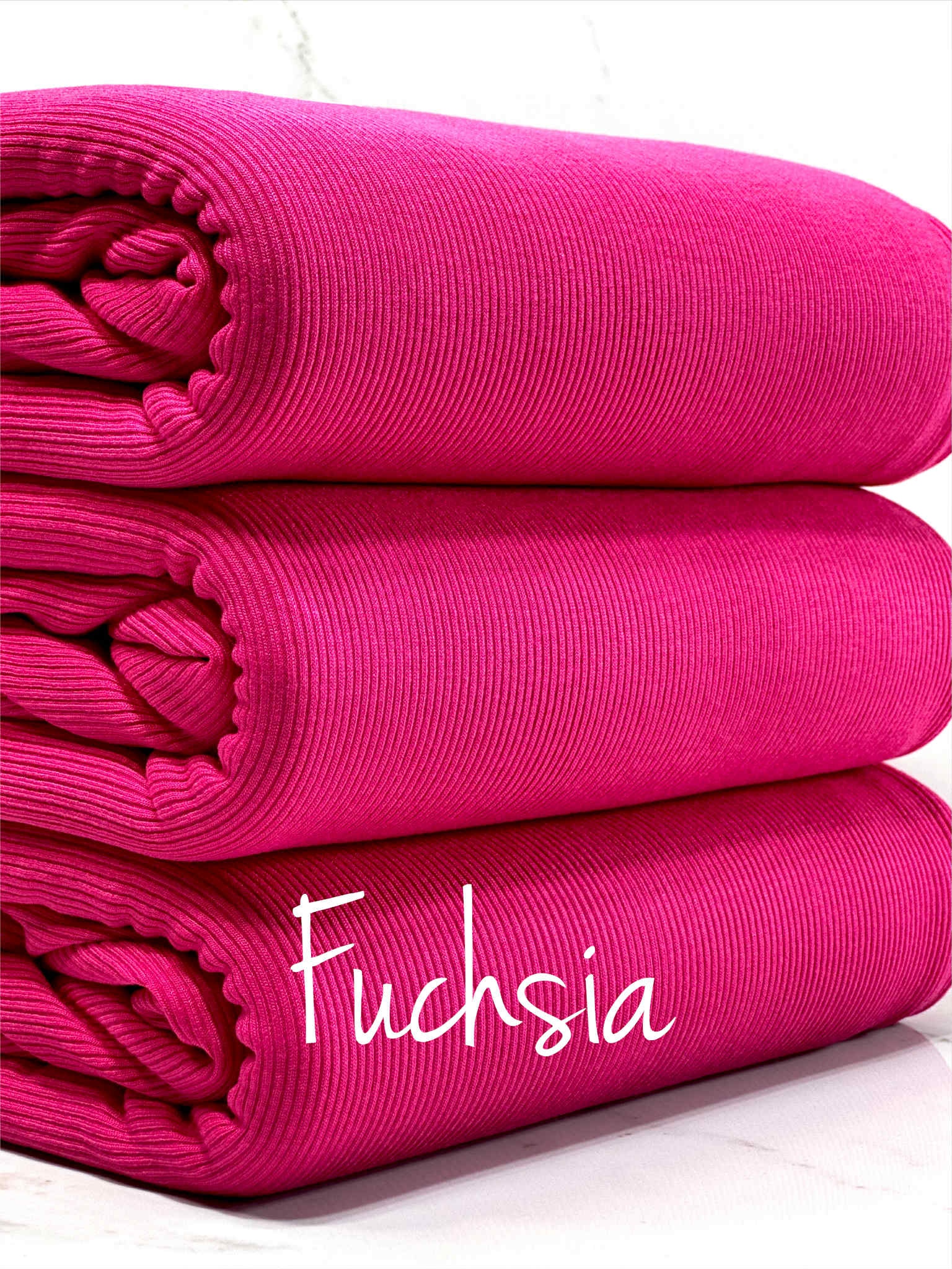 (1X1 BABY RIB) FUCHSIA