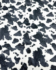 (SWEATER/OAKLEY KNIT) VINTAGE BLACK COW FUR PRINT ON OFF WHITE