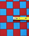 (YUMMY RIB) RED AND BLUE CHECKERED