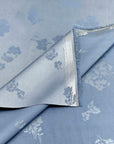 (SATIN) BLUE FLORAL