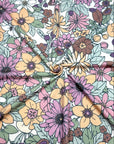 (FRENCH TERRY) VINTAGE FLORAL ON CREAM