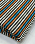 (RIB) TAN, OFF WHITE, BLACK, ORANGE, AND BLUE STRIPES(2)