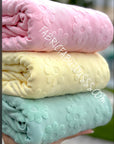 (TOWEL) LIGHT YELLOW DAISY FLOWERS (2)