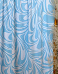(DBP) LIGHT BLUE AND OFF WHITE SWIRLS
