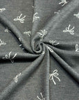 (THERMAL) OFF WHITE BOWS ON BLACK