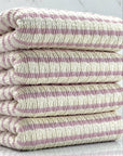 (GUAPO STRIPE) FROSTED LILAC STRIPES ON IVORY