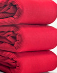 (COTTON SPANDEX RIB) RED