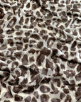 (MESH) BROWN CHEETAH ON LIGHT CREAM