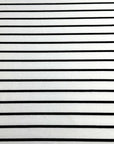 (2X2 YUMMY RIB) BLACK STRIPES ON OFF WHITE