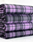 (DBP) PURPLE AND BLACK PLAID