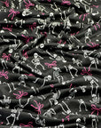 (OAKLEY) SKELETONS AND PINK BOWS ON BLACK