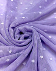 (MESH) TINY LAVENDER DOTS