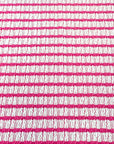 (GUAPO STRIPE) FUCHSIA STRIPES ON OFF WHITE