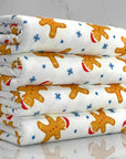 (DBP) MEDIUM GINGERBREAD MAN AND STARS ON OFF WHITE