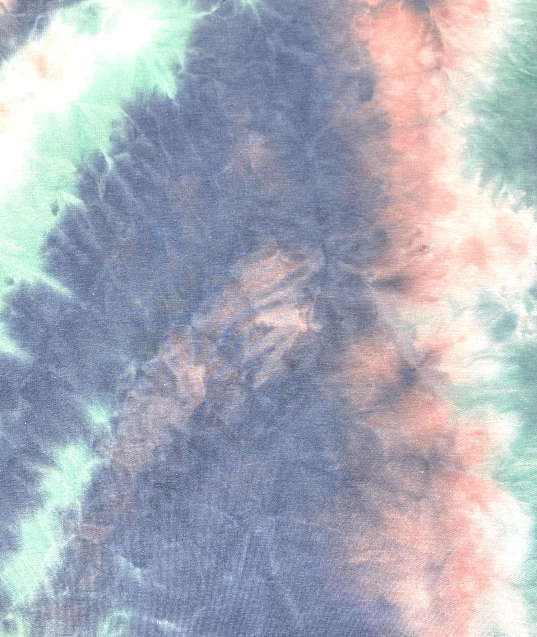 (FRENCH TERRY) BLUSH, AQUA, AND INDIGO TIE DYE (1)