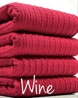 (CABLE KNIT) WINE