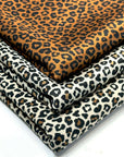 (SATIN) TINY BROWN CHEETAH ON CARAMEL