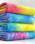(DBP) BLUE, YELLOW, ORANGE, AND HOT PINK TIE DYE