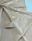 (WOVEN) GOLD FLORAL ON LIGHT MAUVE (1)