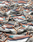 (SWEATER KNIT) DIAMOND PATTERN ON MOCHA
