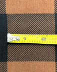 (SWEATER KNIT/ OAKLEY) COPPER AND BLACK CHECKERED