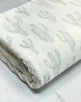 (RAYON MODAL) VINTAGE CACTUS ON OFF WHITE