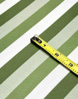 (4X2 RIB) SAGE GREEN AND OFF WHITE STRIPES