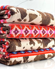 (DBP) CORAL PATTERN AND BROWN COW FUR PRINT (1)