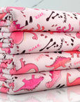 (FRENCH TERRY) DINOSAURS ON LIGHT PINK (2)