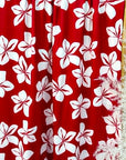 (DBP) TROPICAL FLORAL PRINT ON RED