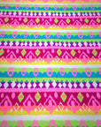 (KNIT) NEON DIAMOND STRIPE