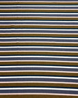(COTTON RIB) BROWN, NAVY, IVORY, CHARCOAL, AND BLUSH STRIPES