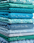 (POINTELLE RIB) BLUE AND OFF WHITE TINY FLOWERS ON OCEAN BLUE(1)