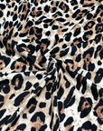 (4x2 YUMMY RIB) BROWN CHEETAH ON IVORY
