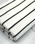 (KNIT) THIN BLACK STRIPES ON OFF WHITE