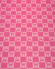 (OAKLEY) TINY HOT PINK BOWS ON PINK CHECKERED