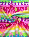 (KNIT) NEON DIAMOND STRIPE