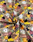 (SWEATER KNIT/OAKLEY) SMALL HAY TRUCKS, SCARECROWS & BLACK CROWS ON COFFEE