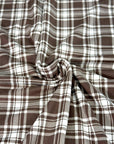 (DBP) BROWN AND OFF WHITE PLAID