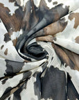 (MESH) COW PRINT ON CREAM