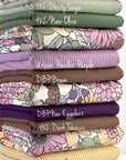 (FRENCH TERRY) VINTAGE FLORAL ON CREAM