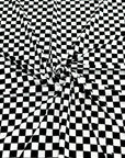 (RAYON MODAL) BLACK AND OFF WHITE CHECKERED