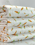 (DBP) CARROTS ON CREAM AND OFF WHITE STRIPES