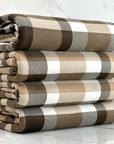 (DBP) BROWN AND OFF WHITE PLAID