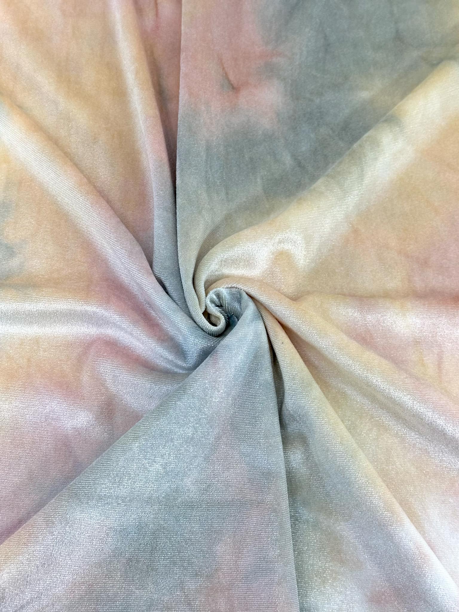 (VELVET) SOFT YELLOW, PINK, AND BLUE