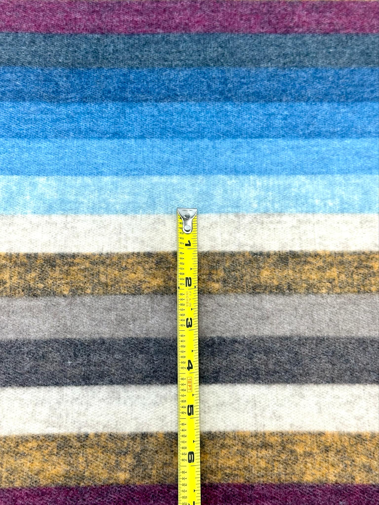 (BRUSHED SWEATER KNIT) COLORFUL STRIPES