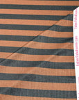 (4X2 RIB) BLACK AND BROWN STRIPES