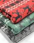 (BRUSHED SWEATER KNIT) BLACK REINDEERS ON GREY
